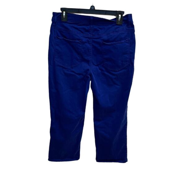 Chico's The Platinum Capri Royal Blue Pants Size 0.5 Small Soft Touch Stretch - Picture 2 of 5